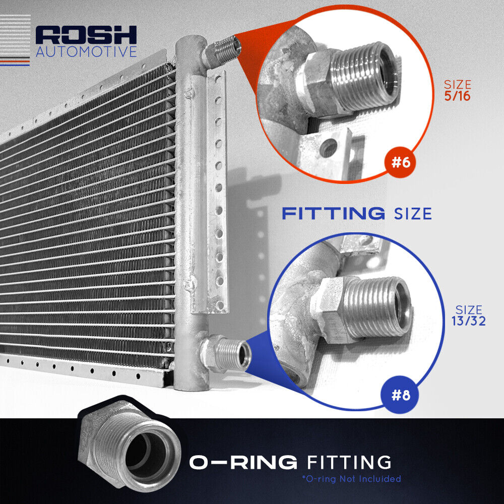 Universal Kit Under dash Evaporator 12V & Condenser Parallel Flow 10" x 18"